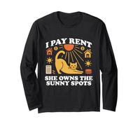 I Pay Rent SHE OWNS THE Sunny Spots Long Sleeve T-Shirt