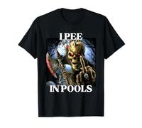 I Pee In Pools Funny Cringe Hard Skeleton Meme T-Shirt