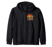 I Pee When I Laugh Flower Joke Humor Sarcasm Zip Hoodie