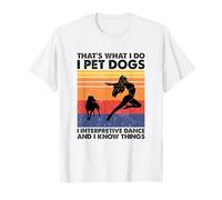 I Pet Dogs I Interpretive Dance, Expressive Dance Lover T-Shirt