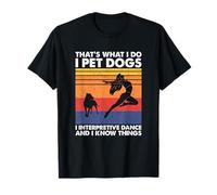 I Pet Dogs I Interpretive Dance, Expressive Dance Lover T-Shirt