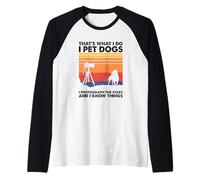 I Pet Dogs I Photograph The Stars, Astrophotography Raglan Baseball Tee