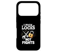 I Pick Locks Not Fights Locksmith Quote Case for iPhone 17 Pro