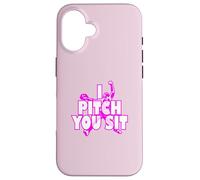 I Pitch You Sit T Shirt Softball Pitcher Case for iPhone 16