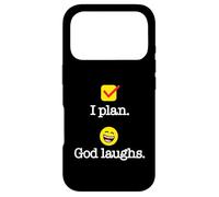 I Plan. God Laughs. Funny Recovery Design Case for iPhone 17 Pro
