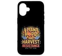 I Plant Hope And Harvest Resistance Solarpunk Gardening Case for iPhone 16