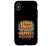 I Plant Hope And Harvest Resistance Solarpunk Gardening Case for iPhone X/XS