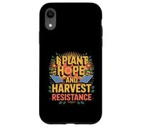 I Plant Hope And Harvest Resistance Solarpunk Gardening Case for iPhone XR