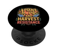 I Plant Hope And Harvest Resistance Solarpunk Gardening PopSockets Adhesive PopGrip