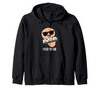 I Play By Ear Funny Keyboard Music Pun Zip Hoodie