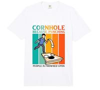 I Play Cornhole Because Punching People - Cornhole Comfort Colors Adult Heavyweight T-Shirt