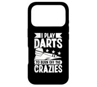 I play darts to burn off the crazies - Darts Case for iPhone 17 Pro