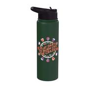 I Play Darts to Burn Off the Crazies Stainless Steel Insulated Water Bottle
