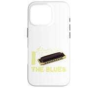 I Play The Blues Harmonica French Harp Mouth Organ Player Case for iPhone 16 Pro
