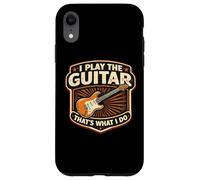 I Play The Guitar That's What I Do Vintage Guitarist Player Case for iPhone XR