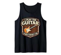 I Play The Guitar That's What I Do Vintage Guitarist Player Tank Top