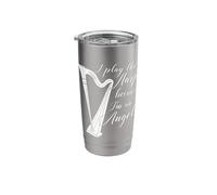 I Play The Harp Because Im an Angel Stainless Steel Insulated Tumbler