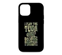 I Play The Tuba Because Breathing Is Overrated Funny Case for iPhone 12/12 Pro