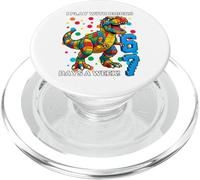 I play with bricks 6 7 day per w ino t-shirt PopSockets PopGrip for MagSafe