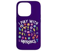 I Play With Microbes Funny Microbiology Case for iPhone 14 Pro