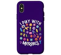 I Play With Microbes Funny Microbiology Case for iPhone X/XS