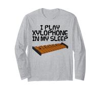 I Play Xylophone In My Sleep, Xylophonist Percussion Funny Long Sleeve T-Shirt