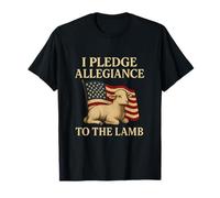I Pledge Allegiance to The Lamb Patriotic Flag Design T-Shirt