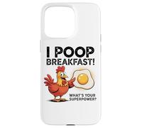 I Poop Breakfast What's Your Superpower Case for iPhone 15 Pro Max