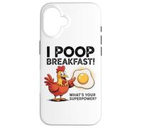 I Poop Breakfast What's Your Superpower Case for iPhone 16