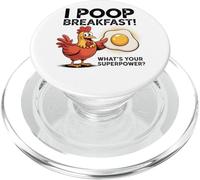 I Poop Breakfast What's Your Superpower PopSockets PopGrip for MagSafe