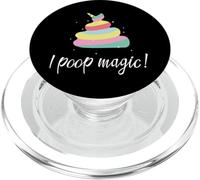 I poop Magic Unicorn Rainbow Poop PopSockets PopGrip for MagSafe