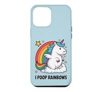 I Poop Rainbows Funny Unicorn Rainbow Meme Case for iPhone 12 Pro Max