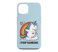 I Poop Rainbows Funny Unicorn Rainbow Meme Case for iPhone 13