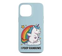 I Poop Rainbows Funny Unicorn Rainbow Meme Case for iPhone 13 Pro Max