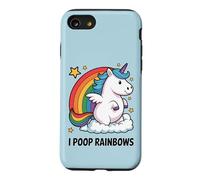 I Poop Rainbows Funny Unicorn Rainbow Meme Case for iPhone SE (2020) / 7/8