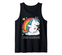 I Poop Rainbows Funny Unicorn Rainbow Meme Tank Top