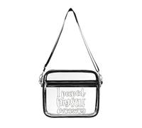 I Pooped Myself Women's Clear Crossbody Bag Fashion Purses Small Shoulder Handbags, Stadium Approved