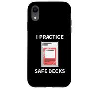 I Practice Safe Decks Trading Card Game Enthusiast Collector Case for iPhone XR