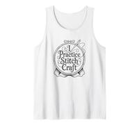 I Practice Stitch Craft, Embroidery Tank Top