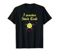 I practice Stitchcraft Wiccan Pentagram Cross Stitch T-Shirt