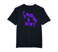 I Predict A Riot T-Shirt, Men's Big and Tall, Black, 4X Tall