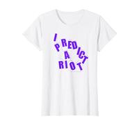 I Predict A Riot T-Shirt, Women, White, X-Large