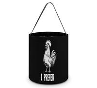 I PREFER COCK LGBT Gay Halloween Tricking Or Treating Bag Funny Candy Bucket Tote Gift Wrap Bags