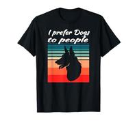 I Prefer Dogs To People Funny German Shepherd Dog Lover T-Shirt