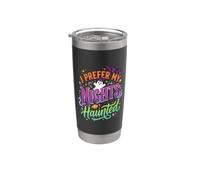 I Prefer My Nights Haunted Vampire Humor Sarcasm Stainless Steel Insulated Tumbler