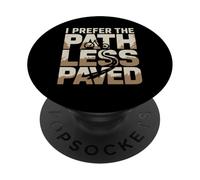I Prefer The Path Less Paved Mountain Bike PopSockets Adhesive PopGrip