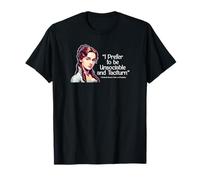 I Prefer To Be Unsociable and Taciturn White Lettering T-Shirt