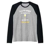 I Preserve the Ozone Layer Aperitif pastis Petanque Humor Raglan Baseball Tee