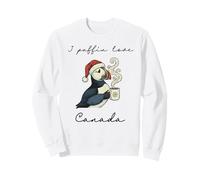 I Puffin Love Canada Funny Christmas Bird Souvenir Sweatshirt