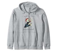 I Puffin Love Greenland Funny Christmas Bird Souvenir Zip Hoodie